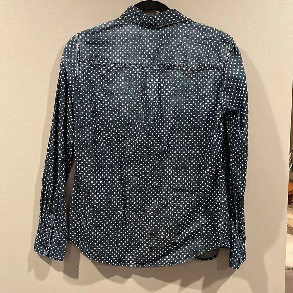 J. Crew ⭐️ Star Dark Denim Shirt 2